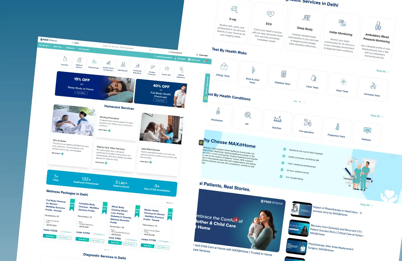 Maxtathome - On-demand healthcare services platform.