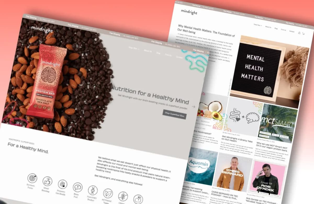 Mindright - Nootropic superfood snacks for healthy mind