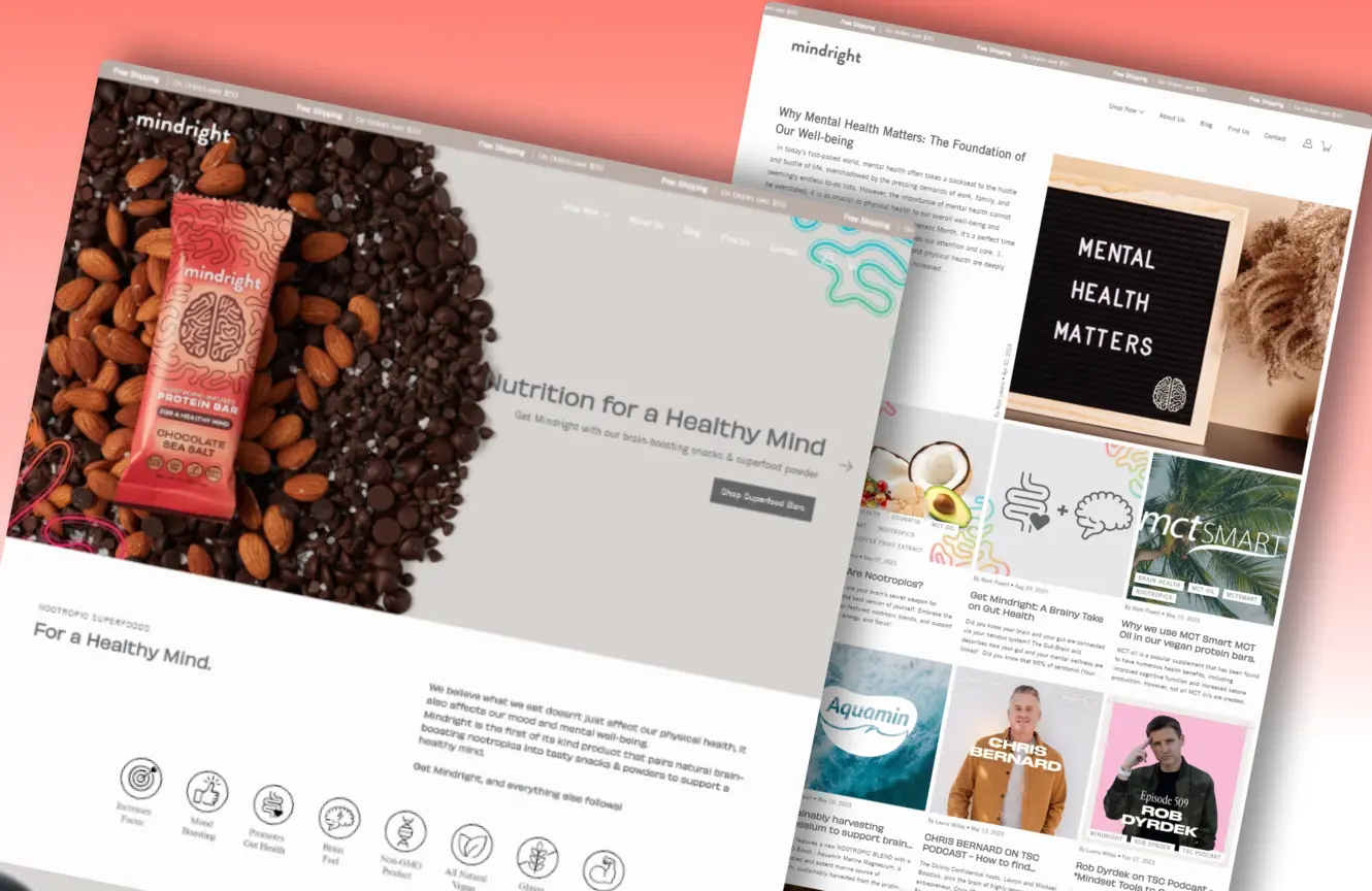 Mindright - Nootropic superfood snacks for healthy mind